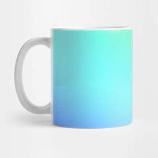 Blue green abstract yellow art Mug